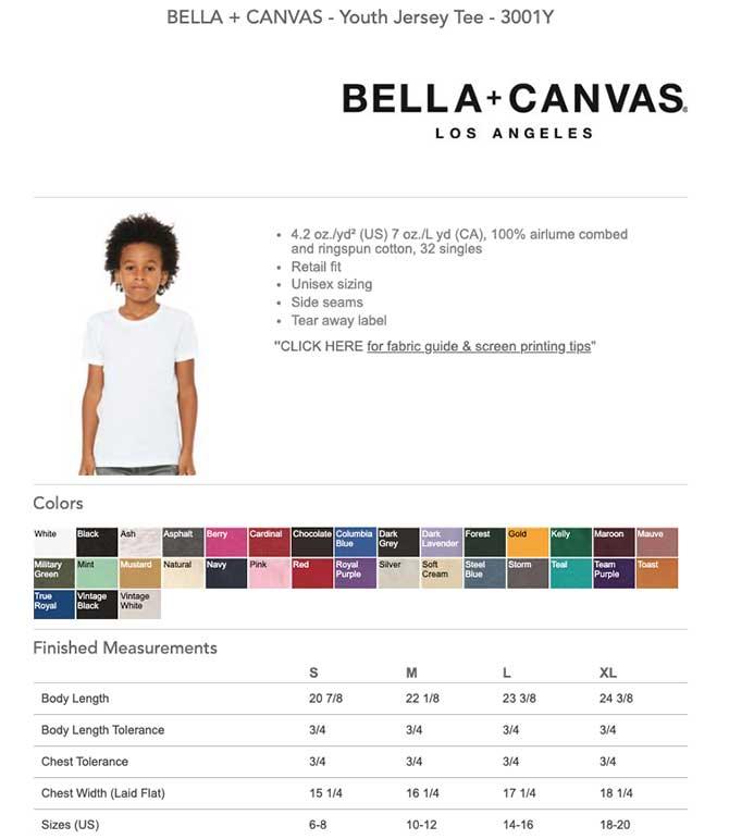 Bella+Canvas Youth T-Shirt - Constantly Create Shop