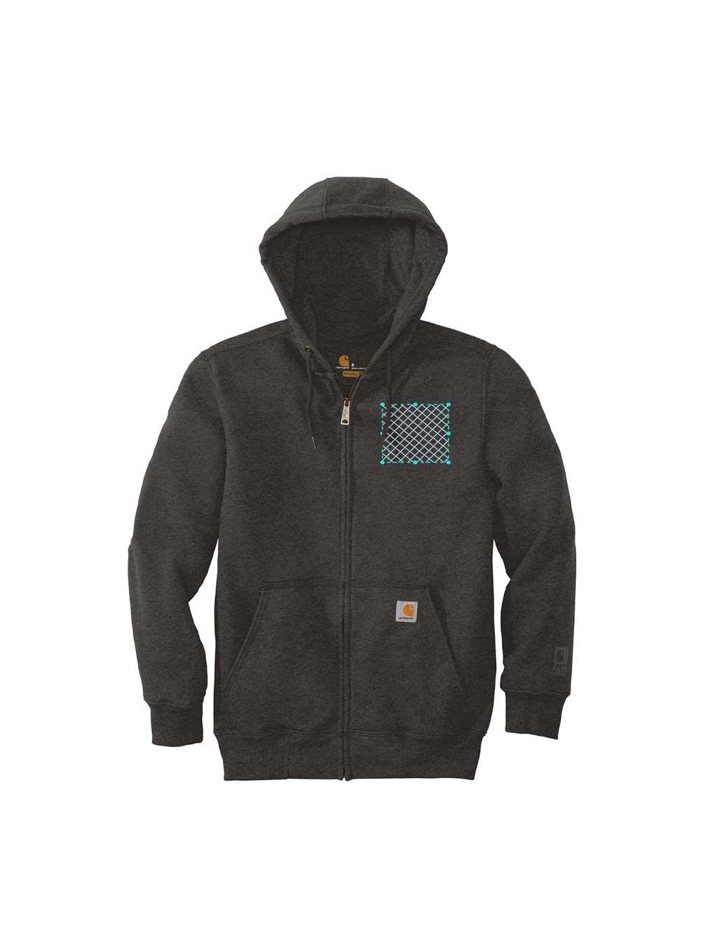 Embroidered Carhartt ® Rain Defender ® Paxton Heavyweight Hooded Zip-Front  Sweatshirt