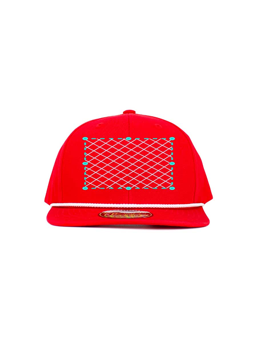 Embroidered 6 Panel String Snapback