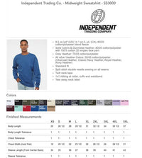 Thumbnail for Embroidered Independent Midweight Sweatshirt