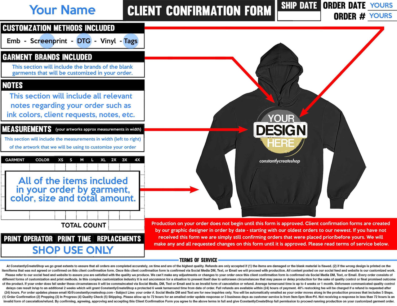10 DTG Hoodies + 3 Free T-Shirts - Constantly Create Shop