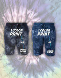 Thumbnail for 50 1-Color Print Tie Dye Fleece Shorts - Constantly Create Shop