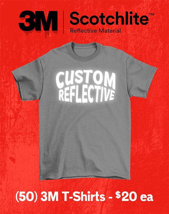 50 Premium 3M Scotchlite Reflective T-Shirts (Mens)