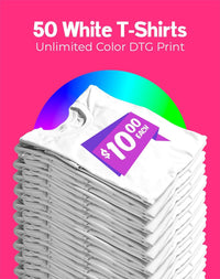 Thumbnail for 50 White DTG T-Shirts - Constantly Create Shop