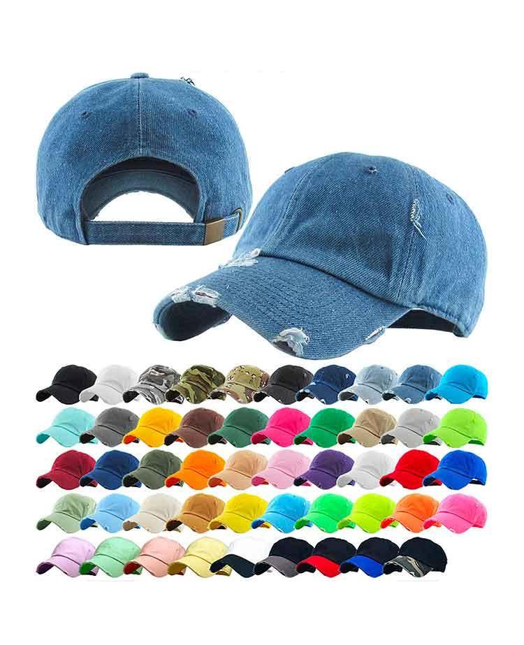 Blank Distressed Dad Hats - Constantly Create Shop