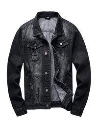 Thumbnail for Blank Shady Black Denim Jacket - Constantly Create Shop