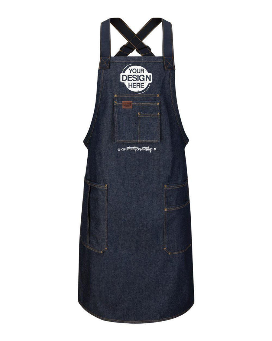 Denim Shop Apron w/ Buckle - Constantly Create Shop