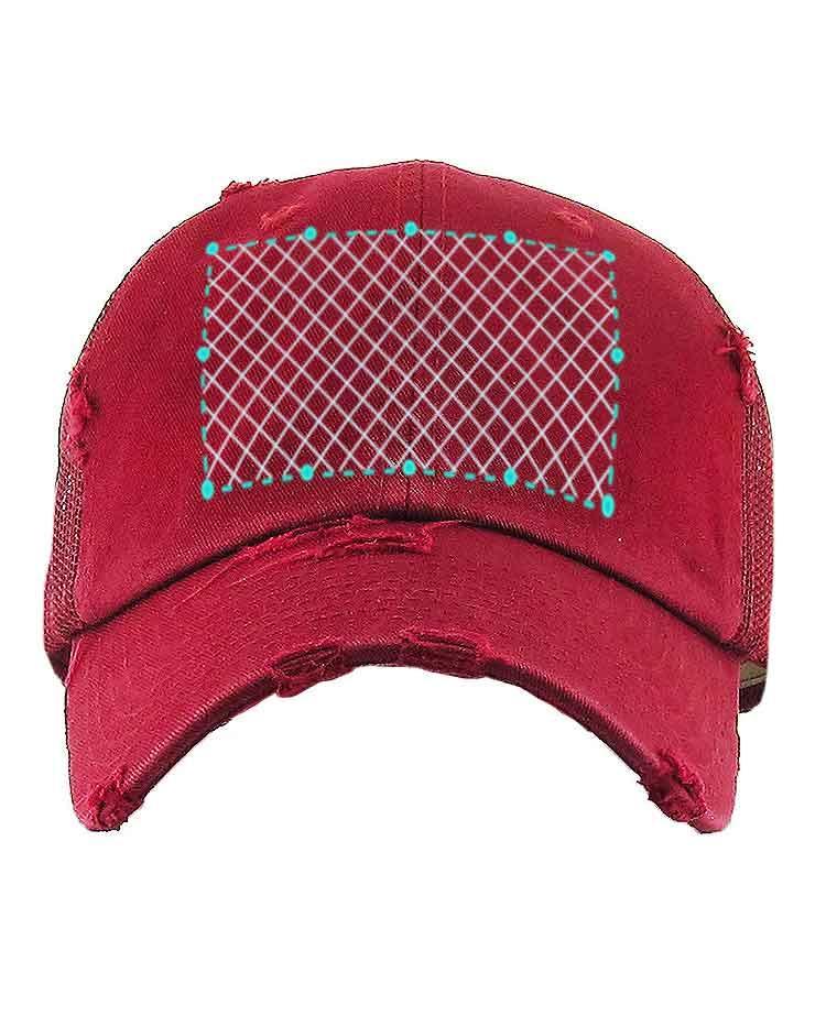 Distressed store mesh hats