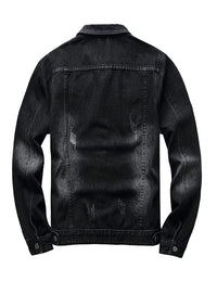 Thumbnail for Shady Black Denim Washed Jacket - Constantly Create Shop