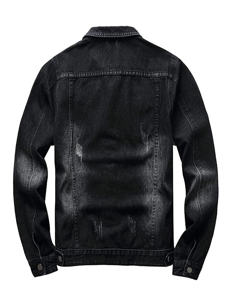 Shady Black Denim Washed Jacket - Constantly Create Shop