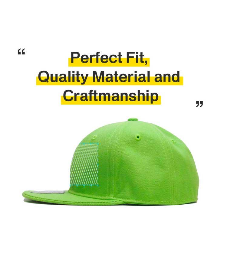 Embroidered Fitted Flat Brim Hats - Constantly Create Shop