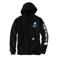 Thumbnail for Embroidered Carhartt® Midweight Hooded Logo Sweatshirt