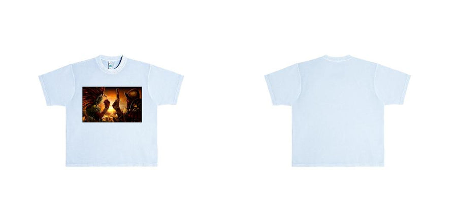 Lane 7 Heavyweight Pigment Boxy T-Shirt