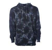 Thumbnail for Black Shadow Tie Dye Hoodie