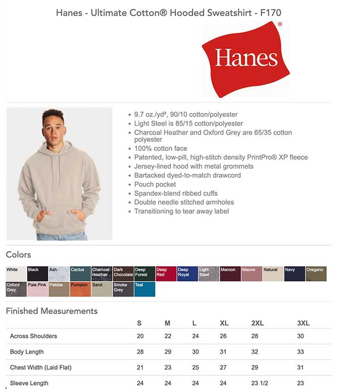 Hanes Heavyweight Ultimate Cotton Hooded Sweatshirt