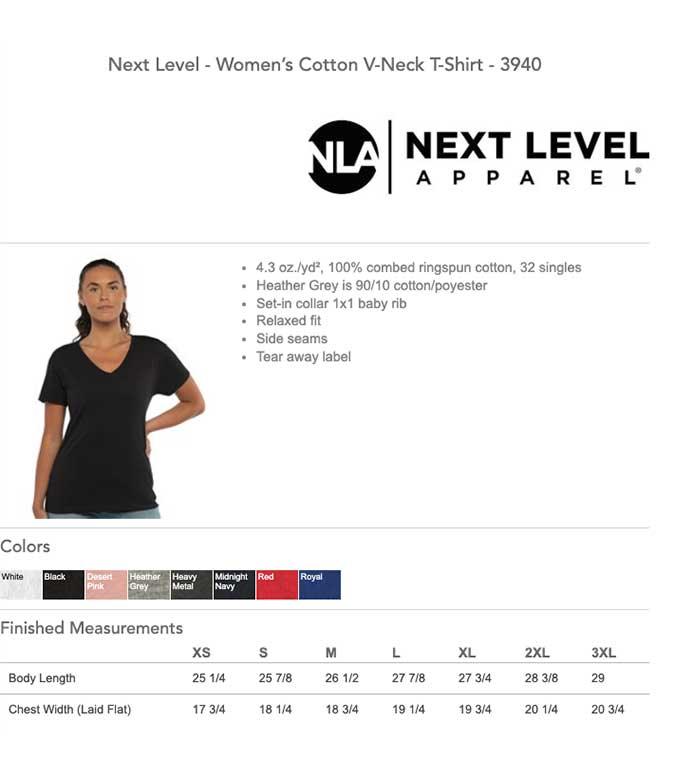 Next Level V-Neck Women's T-Shirt - Constantly Create Shop