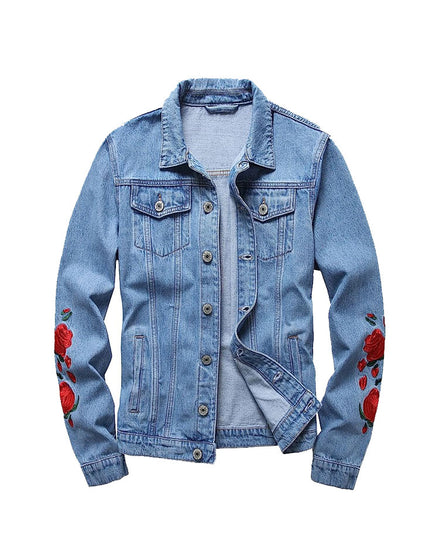 Blank Rose Sleeve Denim Jacket – Constantly Create Shop