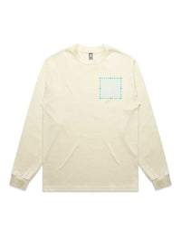 Thumbnail for Embroidered AS Colour Heavy Long Sleeve Tee