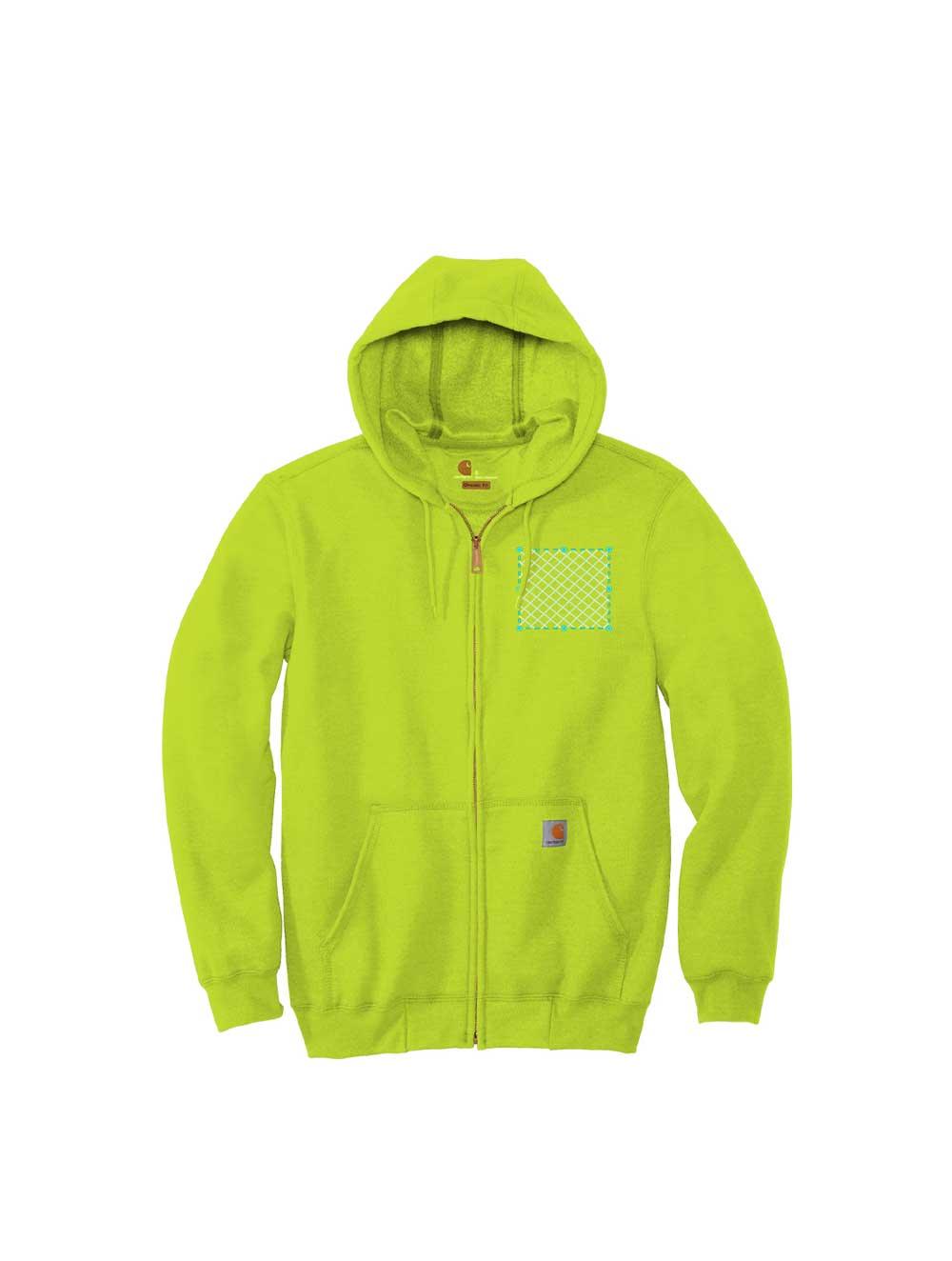 Embroidered Carhartt ® Midweight Hooded Zip-Front Sweatshirt - Constantly Create Shop