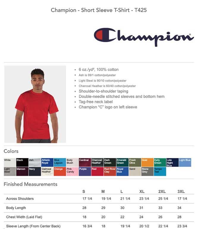 Champion® T-Shirts - Constantly Create Shop