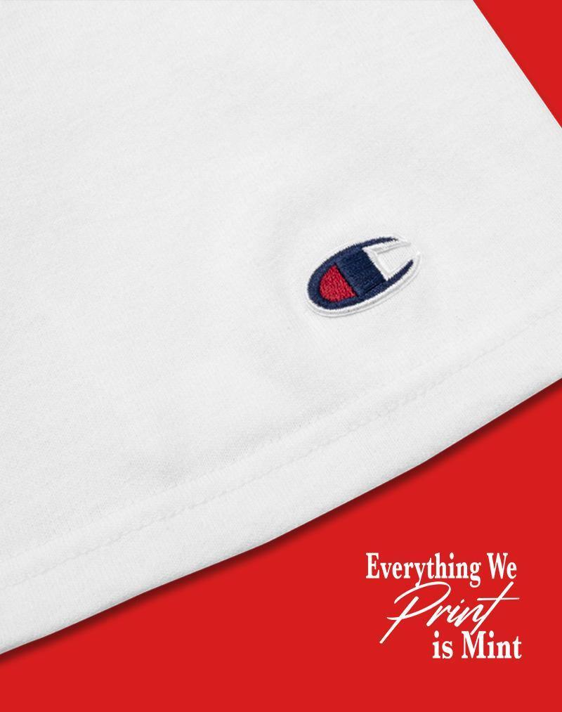 100 White Champion™ Tees - Full Color Print - Constantly Create Shop