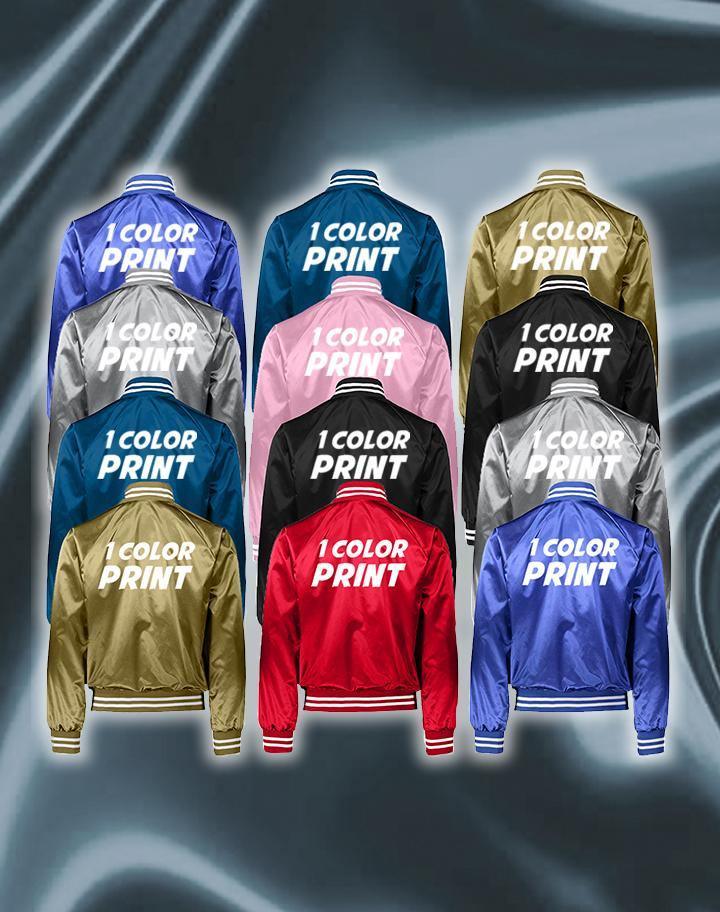 12 1-Color Print Satin Jackets - Constantly Create Shop