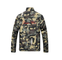 Thumbnail for Distressed Camo Denim Jackets