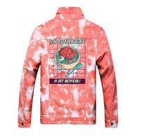 Thumbnail for Soft Pink Denim Washed Jacket