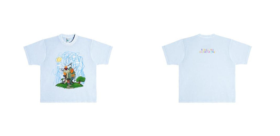 Lane 7 Heavyweight Pigment Boxy T-Shirt