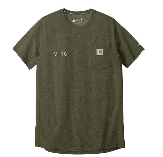 Embroidered Carhartt Force® Short Sleeve Pocket T-Shirt