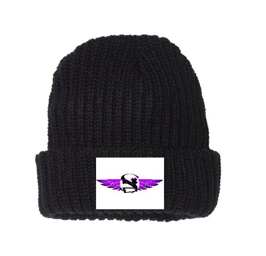 Embroidered Chunky Knit Beanies