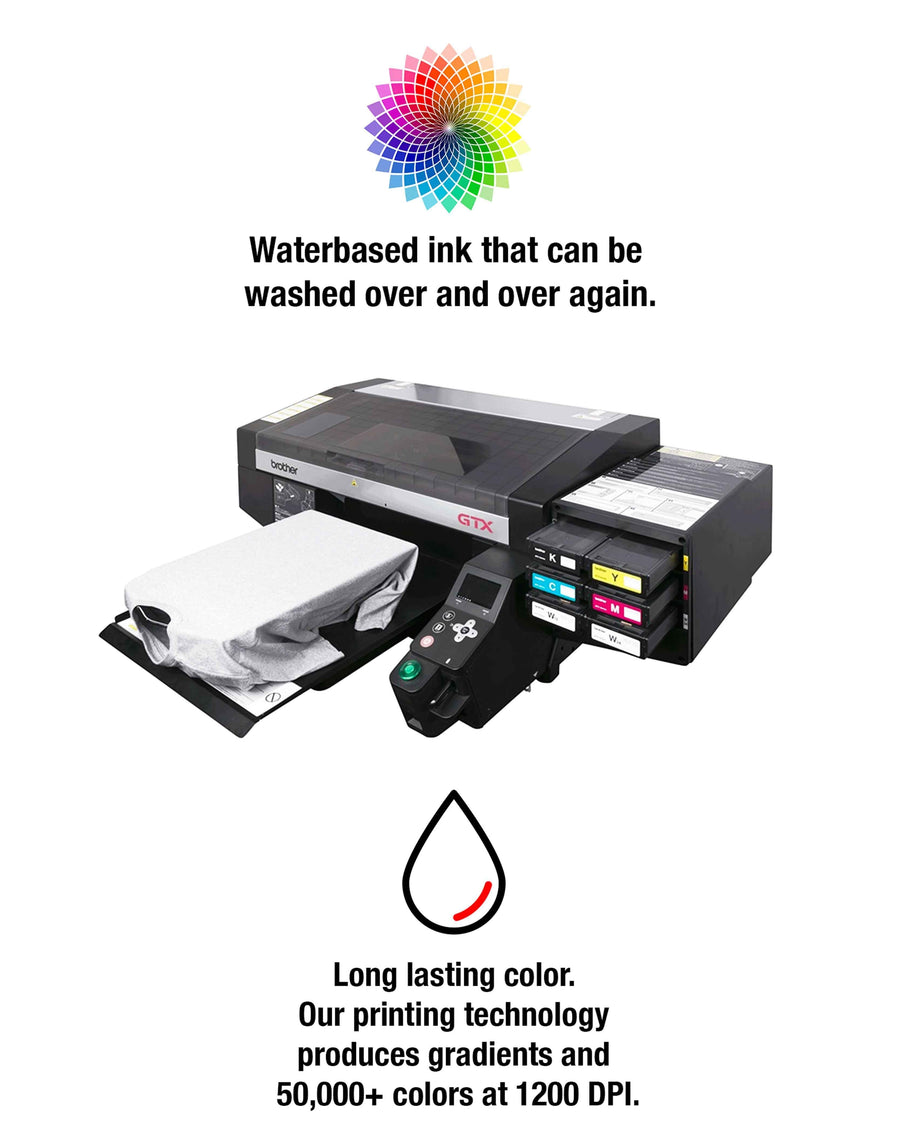 200 White T-Shirts - DTG Full Color - Constantly Create Shop