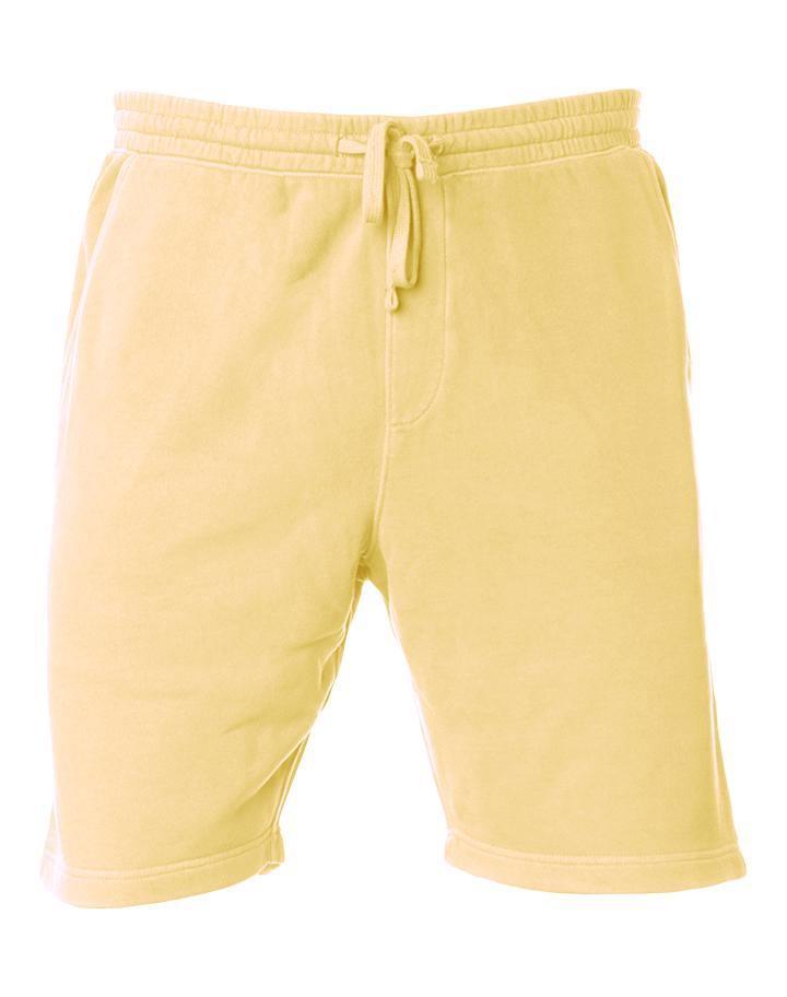24 1-Color Print Pigment Dyed Fleece Shorts - Constantly Create Shop