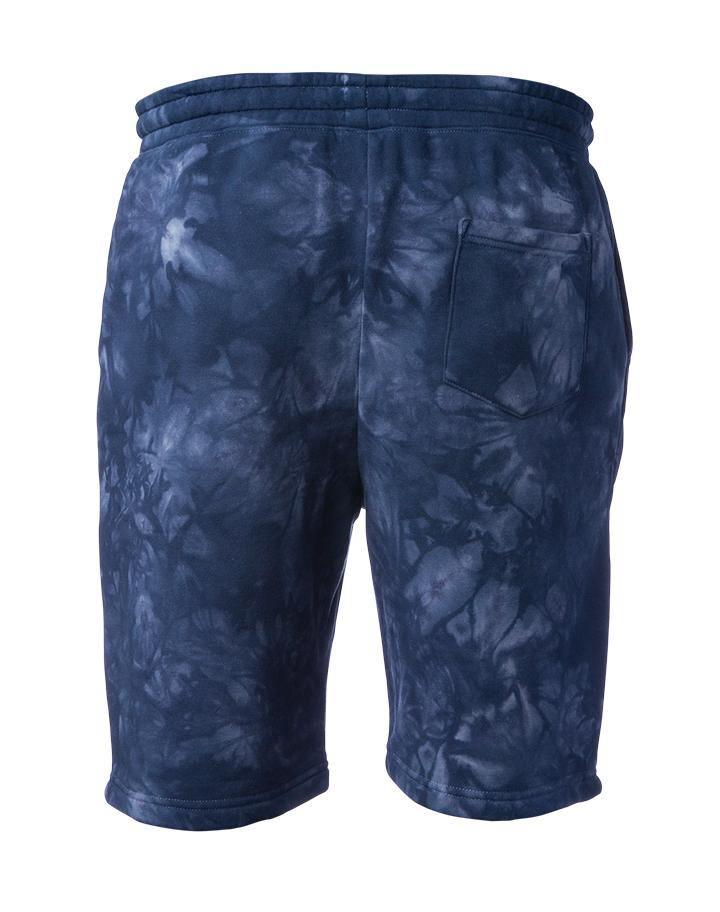 24 1-Color Print Pigment Tie Dye Fleece Shorts - Constantly Create Shop