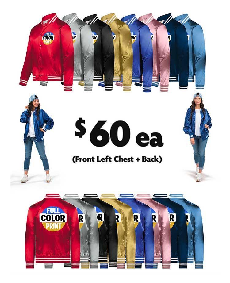 24 Full Color Printed Satin Jackets - Constantly Create Shop