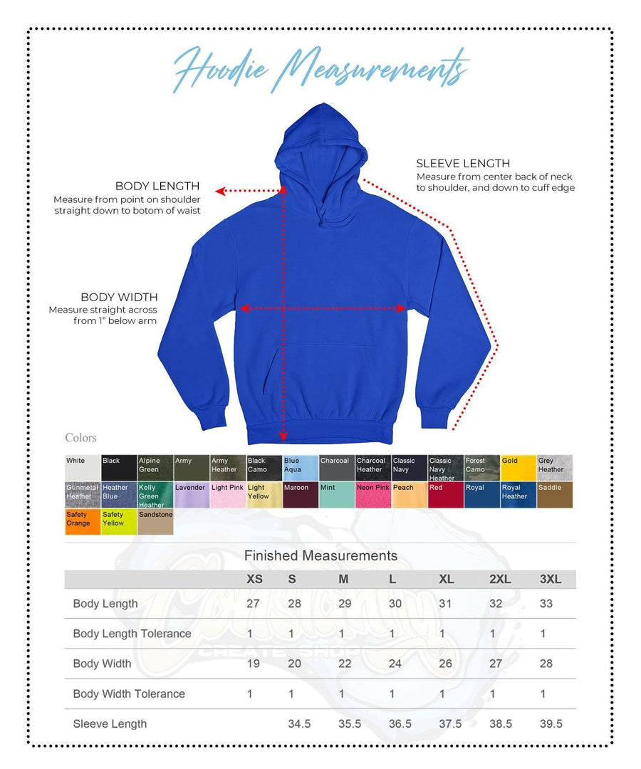 24 Premium Embroidered Hoodies (Left Chest) - Constantly Create Shop