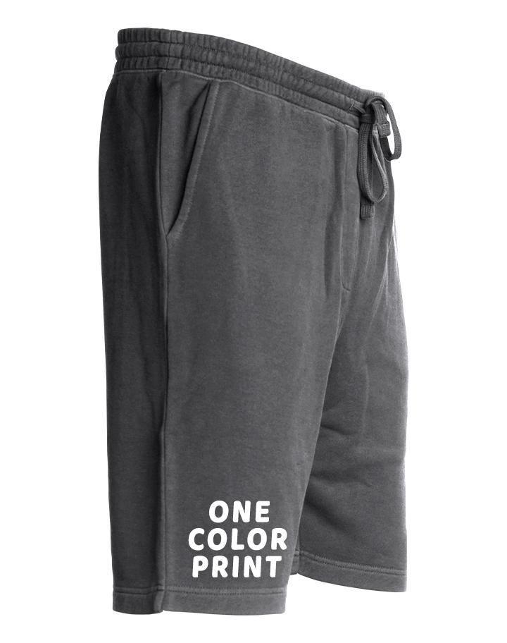 48 1-Color Print Pigment Dyed Fleece Shorts - Constantly Create Shop