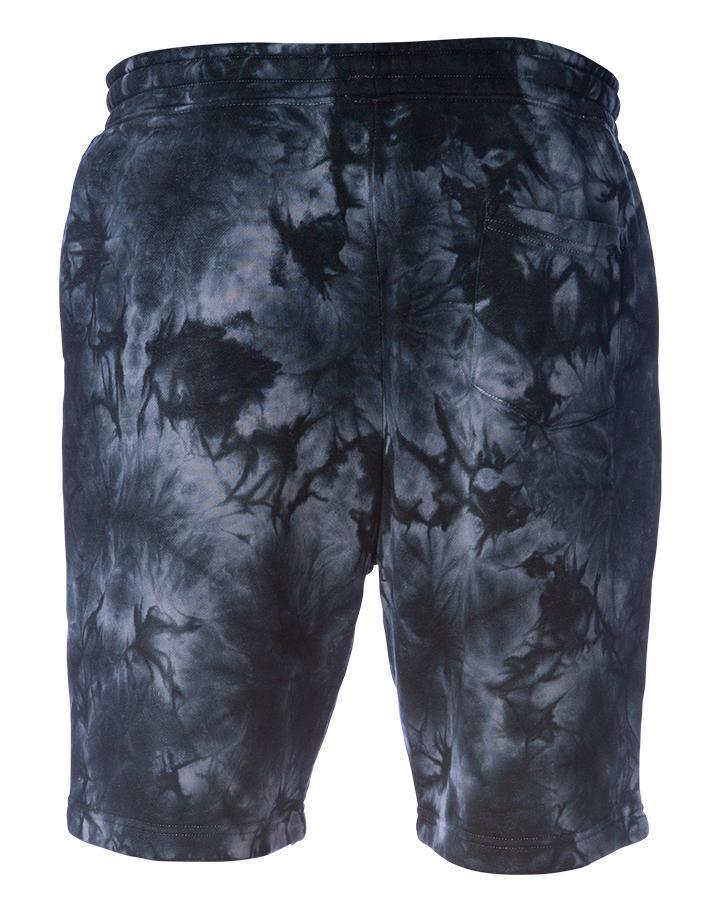 48 1-Color Print Pigment Tie Dye Fleece Shorts - Constantly Create Shop