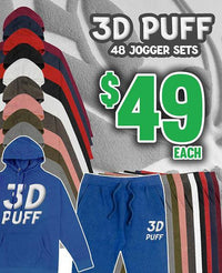 Thumbnail for 48 3D Puff Print Jogger Sets - Constantly Create Shop
