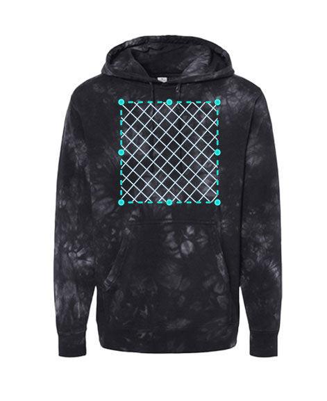 Black Shadow Tie Dye Hoodie - Constantly Create Shop