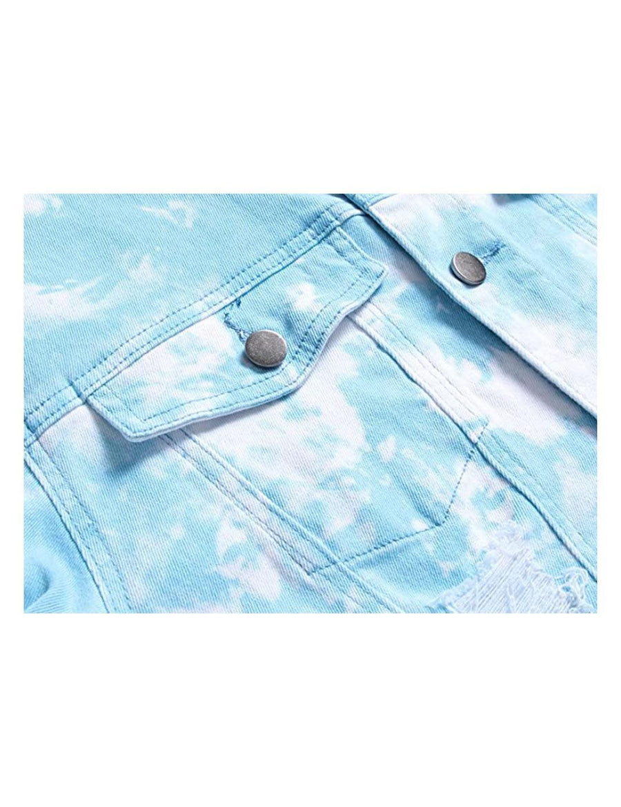 Blank Cloudy Blue Denim Jacket - Constantly Create Shop