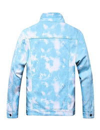 Thumbnail for Blank Cloudy Blue Denim Jacket - Constantly Create Shop