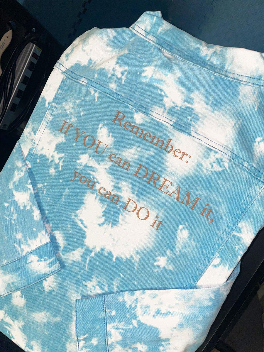 Blank Cloudy Blue Denim Jacket - Constantly Create Shop