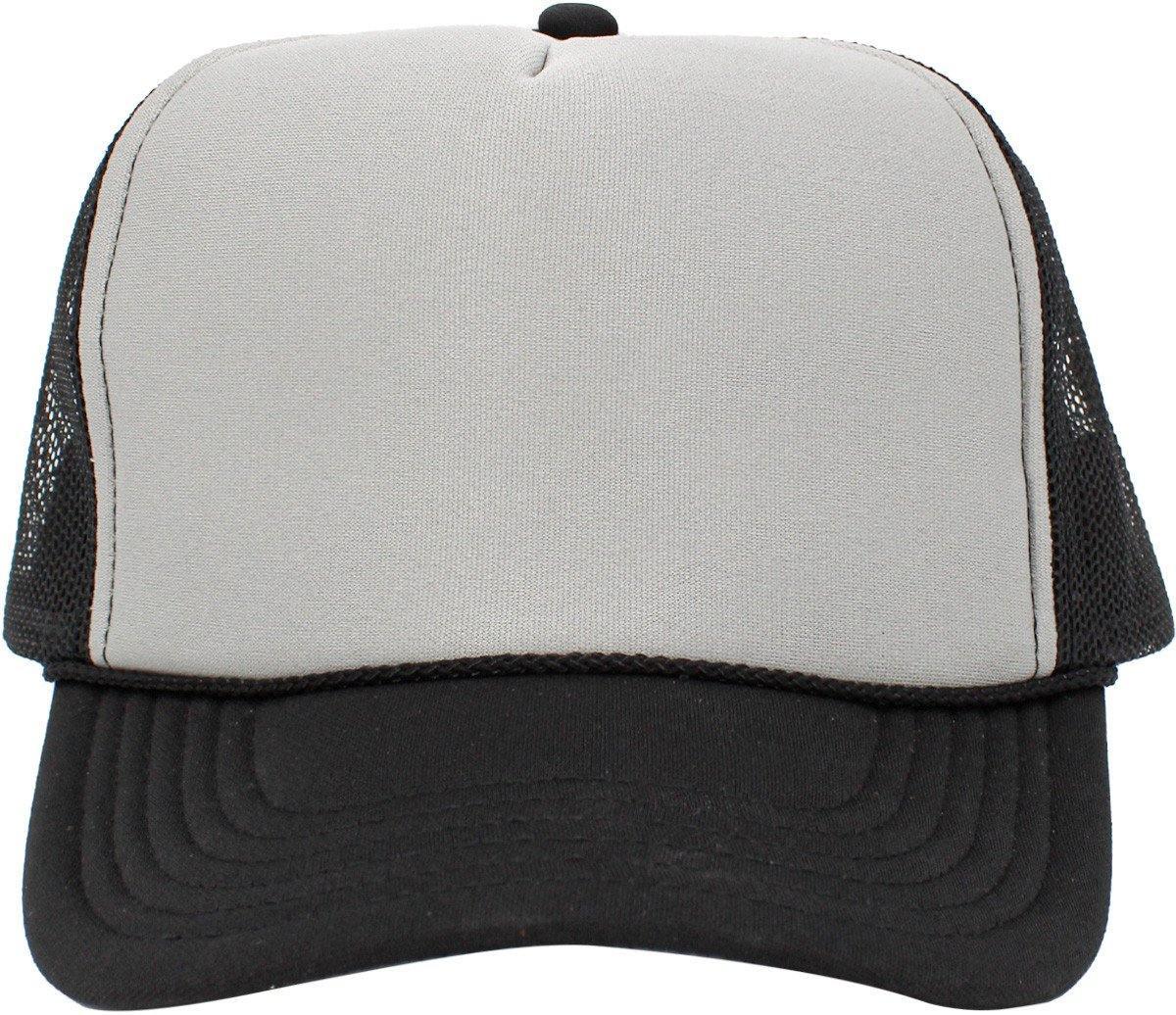 Blank Foam Trucker Hats Black/Grey