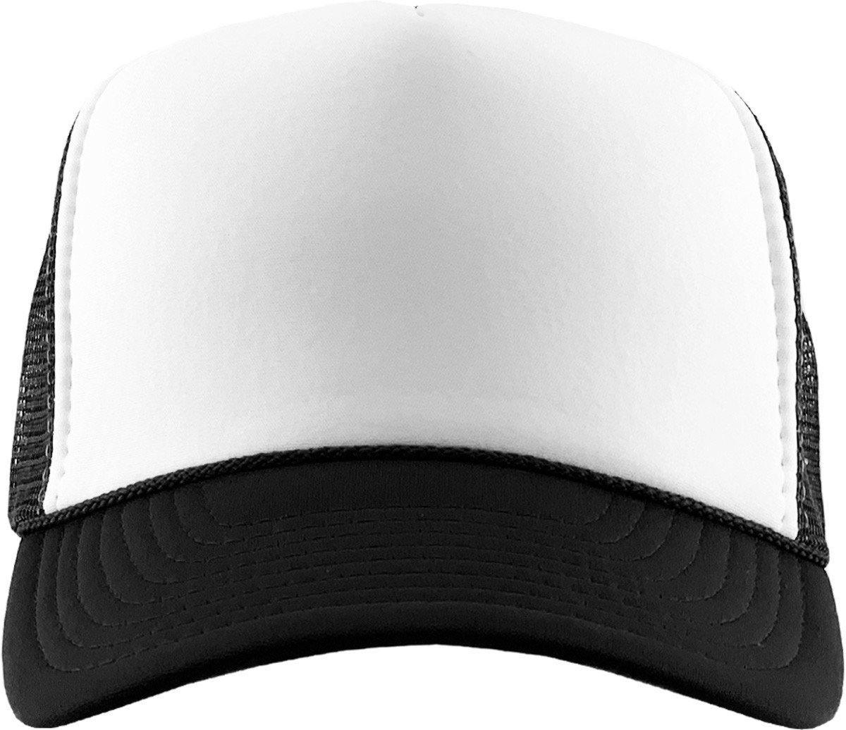 Blank Foam Trucker Hats Black/White