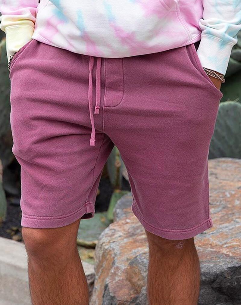 Blank Pigment Dyed Fleece Shorts - Constantly Create Shop