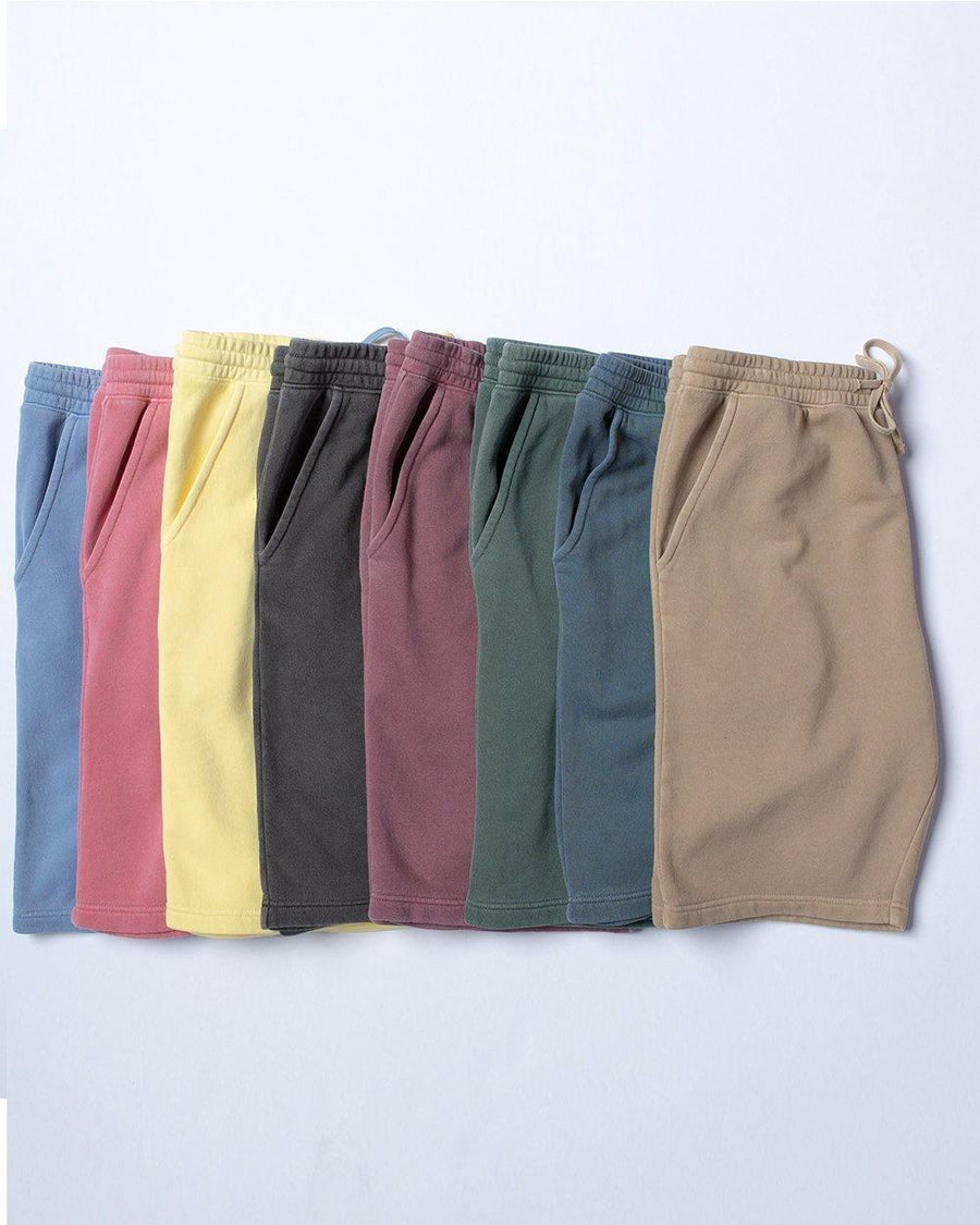 Blank Pigment Dyed Fleece Shorts - Constantly Create Shop