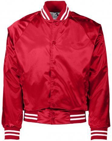 Blank Satin Striped Baseball Jacket - Constantly Create Shop