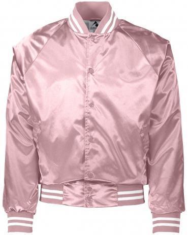 Blank Satin Striped Baseball Jacket - Constantly Create Shop