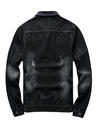 Thumbnail for Blank Shady Black Denim Jacket - Constantly Create Shop
